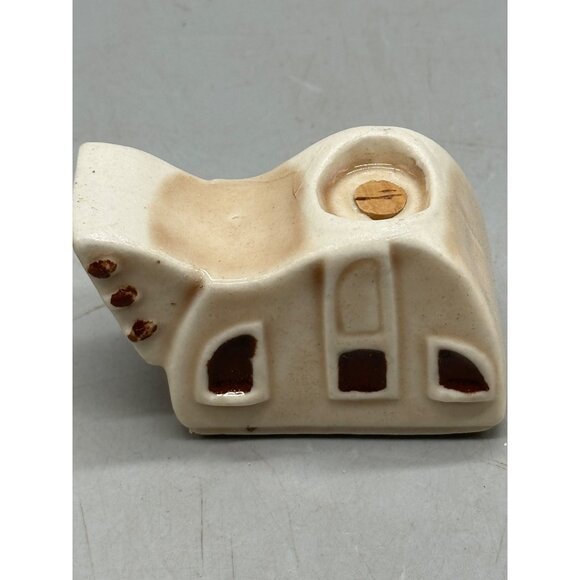 Vintage Native American Ceramic Teepee & Adobe House Salt pepper shaker READ - Picture 5 of 6